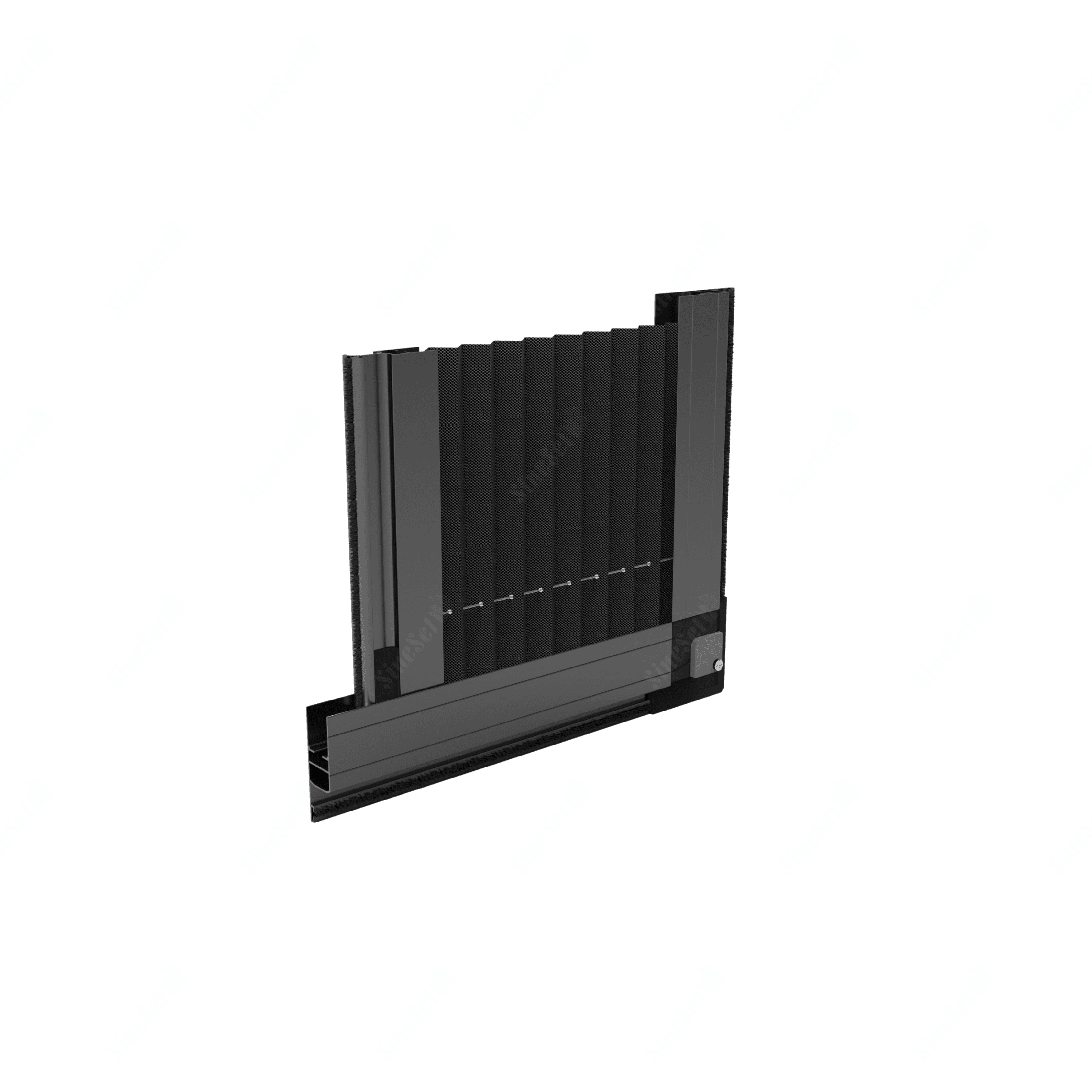 17mm 90° Outside Mounting Pleated Flyscreen