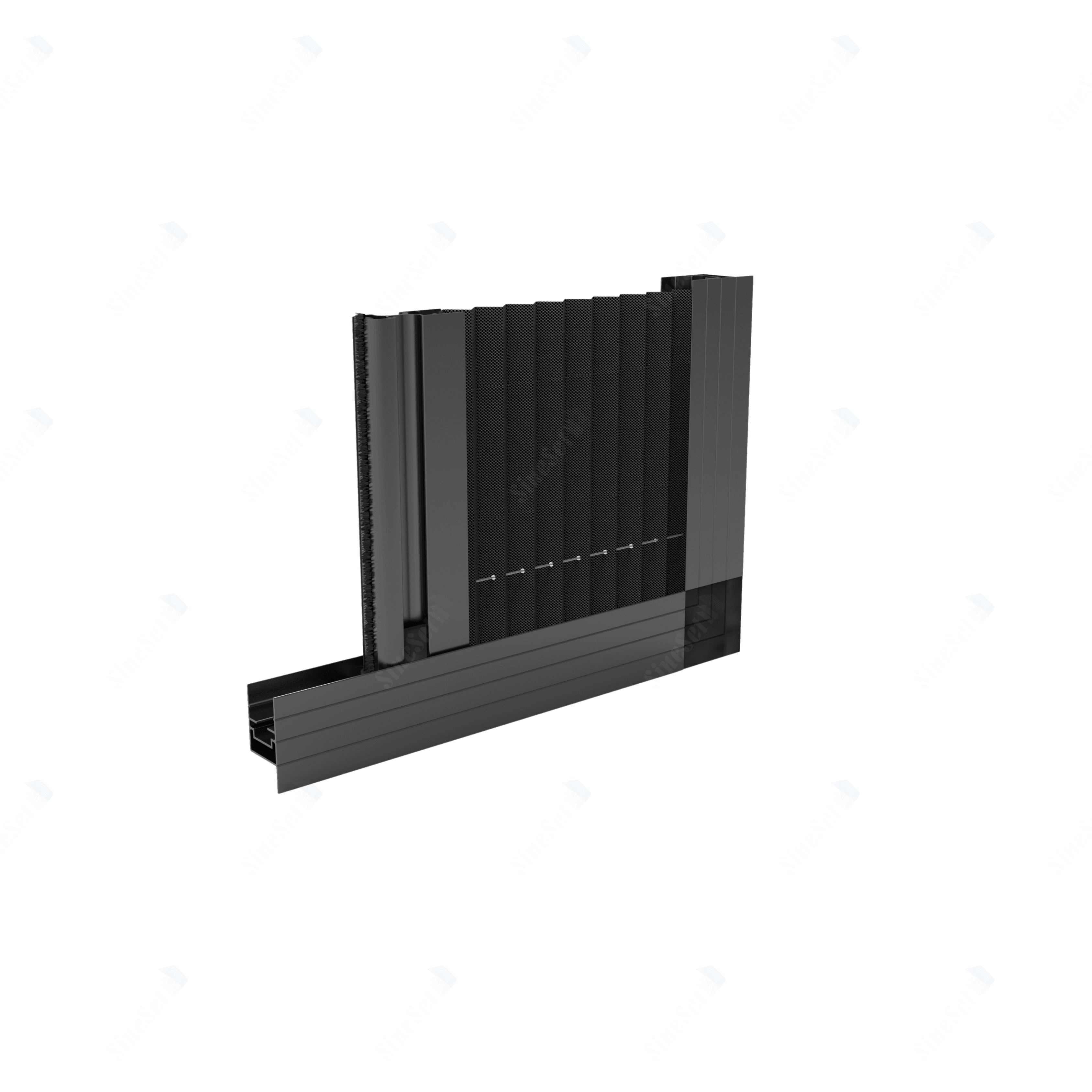 22mm 90° Inside Mounting Screwless Pleated Flyscreen