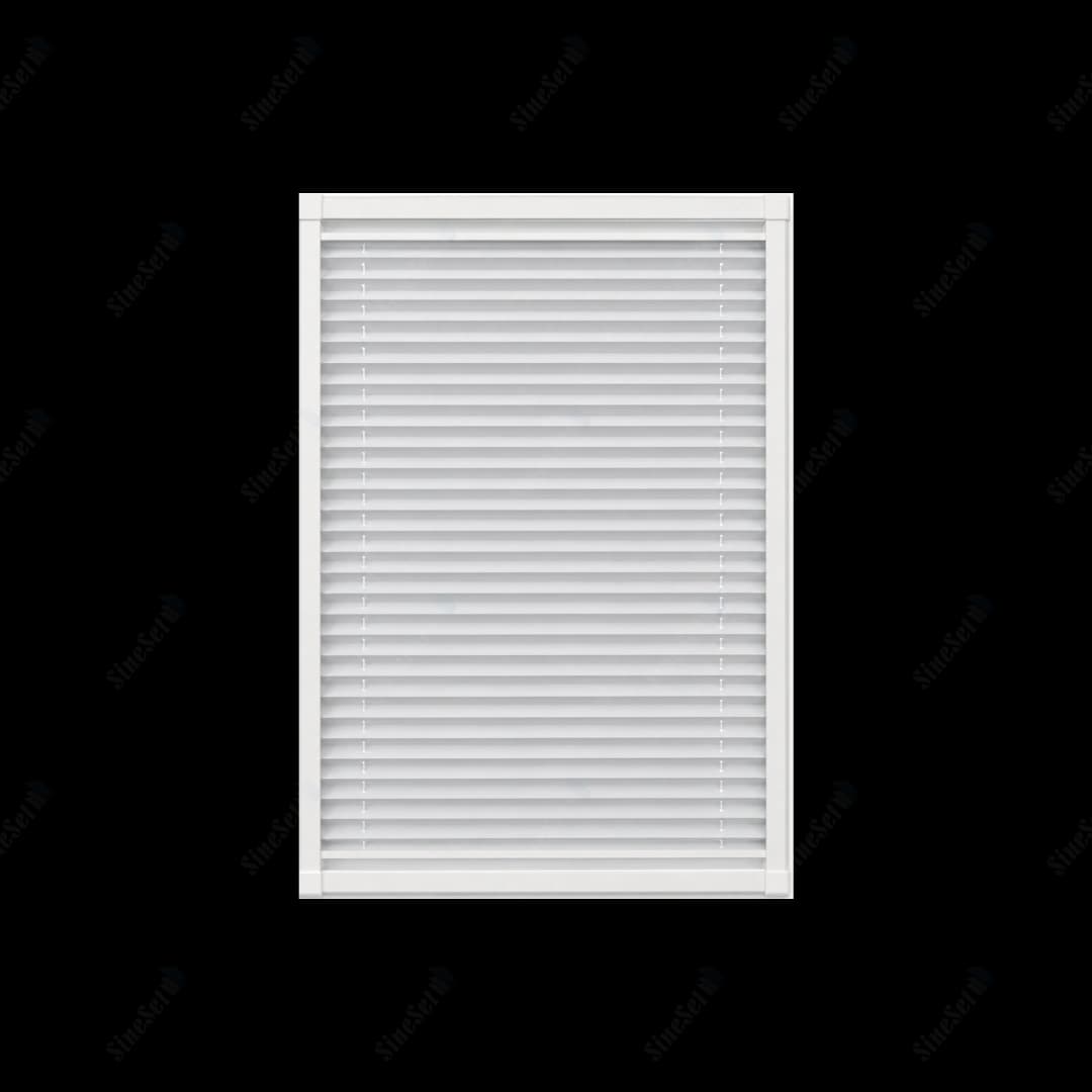 Compact System Screwless Pleated Blind