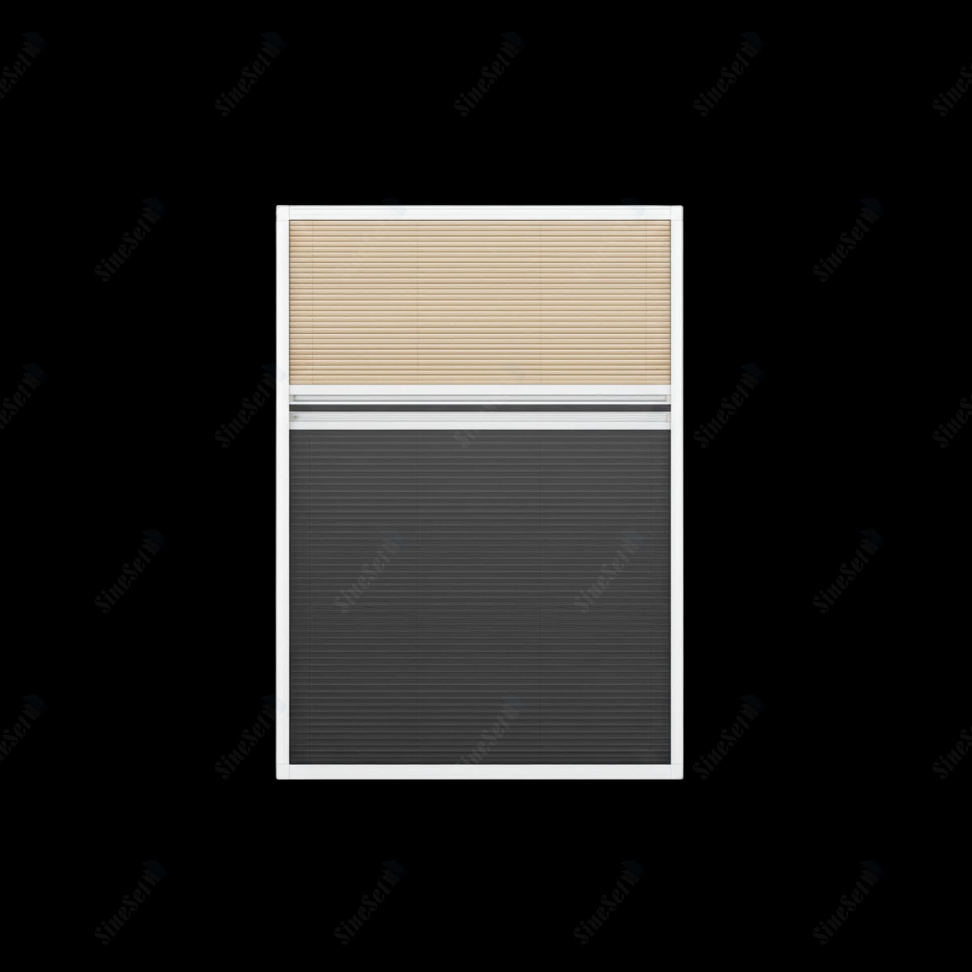 22mm Eco 90° Pleated Blind & Flyscreen